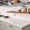 white calacatta quartz kitchen countertops
