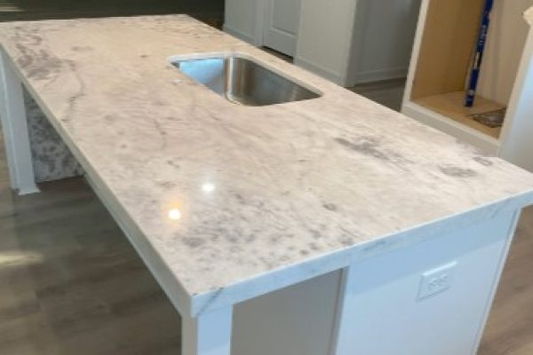 White-shadow-marble-kitchen-island-north-topsail-jacksonville-home-remodel